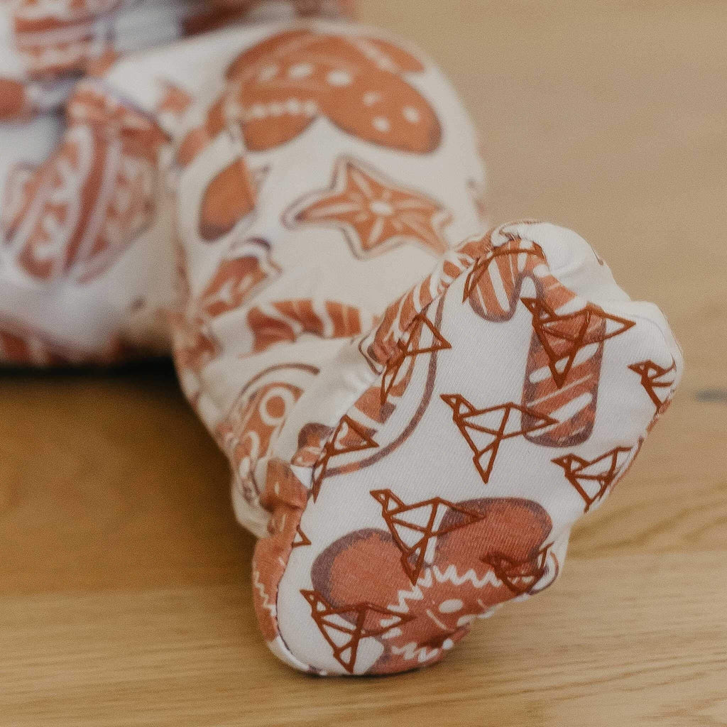 Zip-Up Footie Pajama - Gingerbread