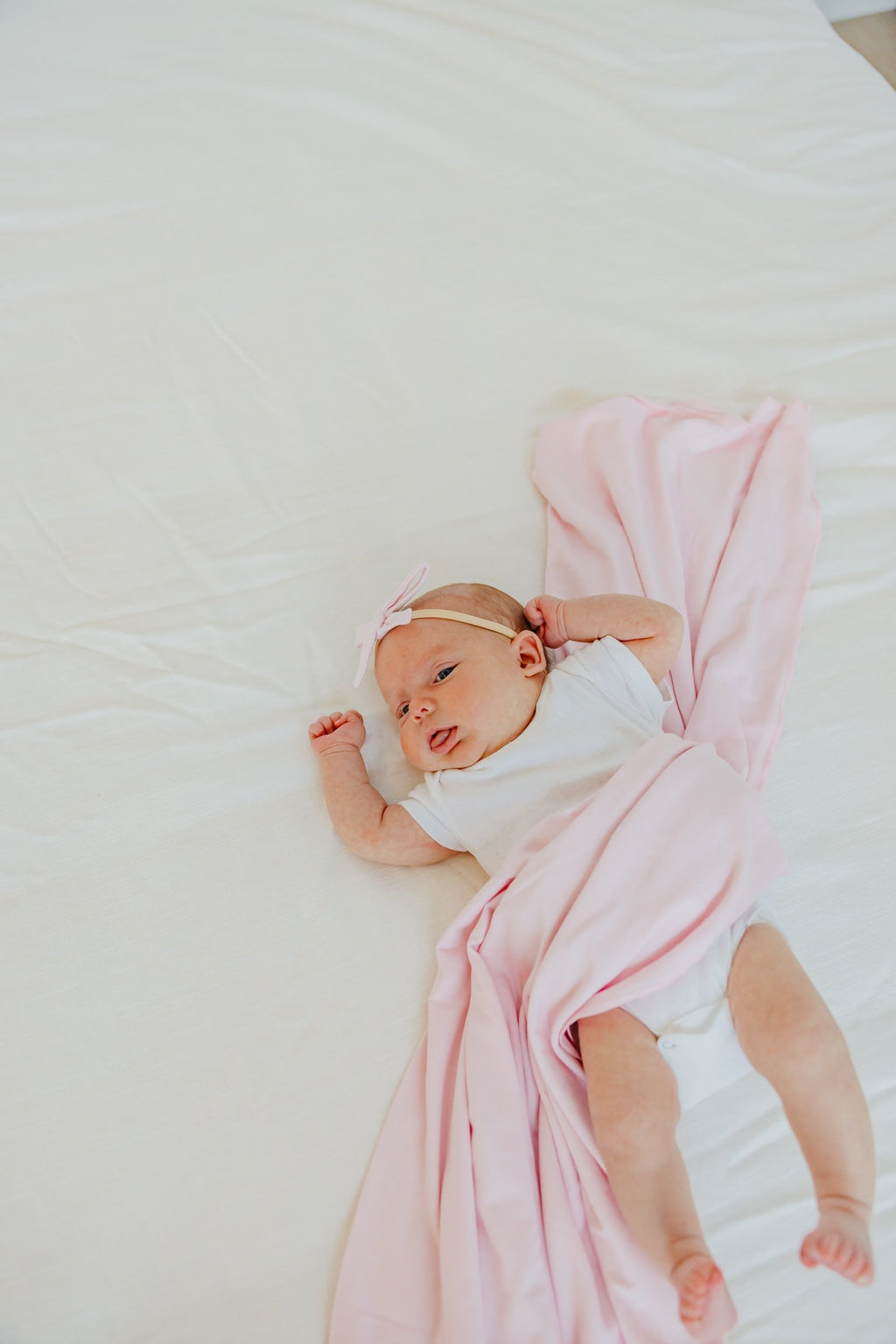 Ribbon Baby Bow - Blossom