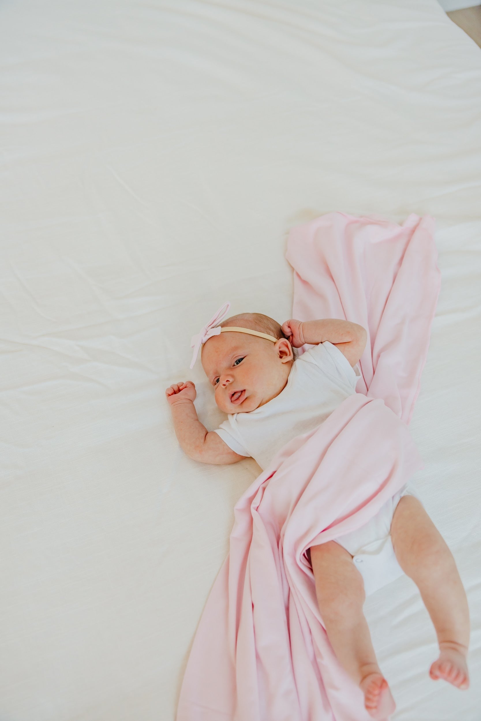 Ribbon Baby Bow - Blossom